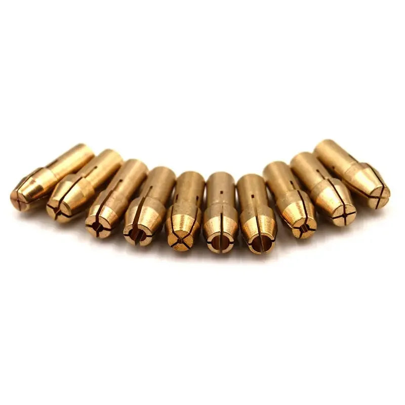 10Pcs/Set Mini Drill Chucks Adapter 0.5mm-3.2mm Mini Drill Chucks Chuck Adapter Micro Collet Brass For Power Rotary Tool